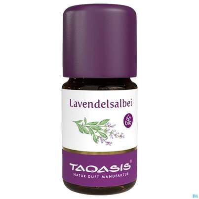 Sie sehen eine Packung Aetherische Oele Taoasis Bio Lavendelsalbei 5ml, Produktbild: 02 Aetherische Oele Taoasis Bio Lavendelsalbei 5ml, A-Nr.: 5384488 - 02