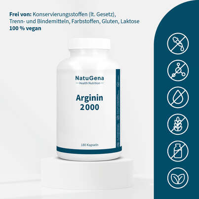 NatuGena Arginin 2000 Kapseln, A-Nr.: 5404357 - 03