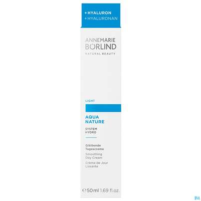 Sie sehen eine Packung Boerlind Aquanature Glaettende Tag Light 60007 50ml, Produktbild: 03 Boerlind Aquanature Glaettende Tag Light 60007 50ml, A-Nr.: 4740372 - 03