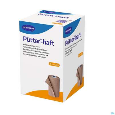 Sie sehen eine Packung Elastische Binden Puetter-haft Latexfrei Kohaes.kompressionbinde 5mx10cm 1st, Produktbild: 02 Elastische Binden Puetter-haft Latexfrei Kohaes.kompressionbinde 5mx10cm 1st, A-Nr.: 4174553 - 02