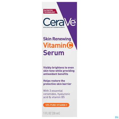 Sie sehen eine Packung Cerave Skin Renewing Vitamin C Serum 30ml, Produktbild: 01 Cerave Skin Renewing Vitamin C Serum 30ml, A-Nr.: 5985710 - 01