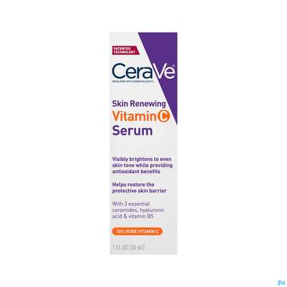 Sie sehen eine Packung Cerave Skin Renewing Vitamin C Serum 30ml, Produktbild: 02 Cerave Skin Renewing Vitamin C Serum 30ml, A-Nr.: 5985710 - 02