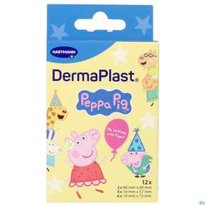 Dermaplast Peppa Pig 3 Groessen P12 12st, A-Nr.: 6006185 - 01