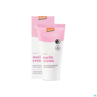 Sie sehen eine Packung Taoasis Baldini Rosen Nachtcreme Demeter 50ml, Produktbild: 02 Taoasis Baldini Rosen Nachtcreme Demeter 50ml, A-Nr.: 5995996 - 02
