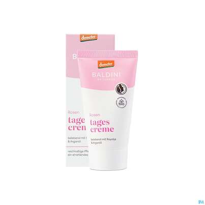 Sie sehen eine Packung Taoasis Baldini Rosen Tagescreme Demeter 50ml, Produktbild: 03 Taoasis Baldini Rosen Tagescreme Demeter 50ml, A-Nr.: 5996004 - 03
