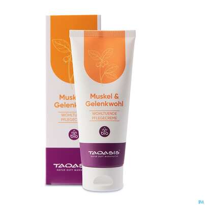 Sie sehen eine Packung Taoasis Muskel +gelenkwohl Bio Wohltuende Pflegecreme 100ml, Produktbild: 01 Taoasis Muskel +gelenkwohl Bio Wohltuende Pflegecreme 100ml, A-Nr.: 5908454 - 01