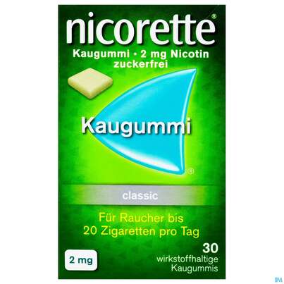 Nicorette/classic Kaugummi Z Raucherentw 2mg 30st, A-Nr.: 1267685 - 01