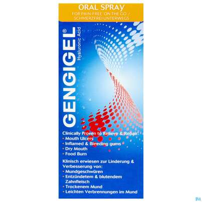 Sie sehen eine Packung Mundspray Gengigel 20ml, Produktbild: 01 Mundspray Gengigel 20ml, A-Nr.: 4521517 - 01