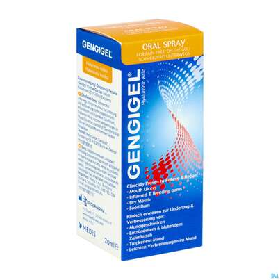 Sie sehen eine Packung Mundspray Gengigel 20ml, Produktbild: 02 Mundspray Gengigel 20ml, A-Nr.: 4521517 - 02