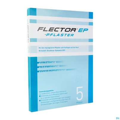 Sie sehen eine Packung Flector Ep Pflaster 5st, Produktbild: 02 Flector Ep Pflaster 5st, A-Nr.: 1770473 - 02