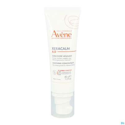 Sie sehen eine Packung Avene Xeracalm/a.d Beruhigendes Konzentrat 40ml, Produktbild: 10 Avene Xeracalm/a.d Beruhigendes Konzentrat 40ml, A-Nr.: 5961388 - 10