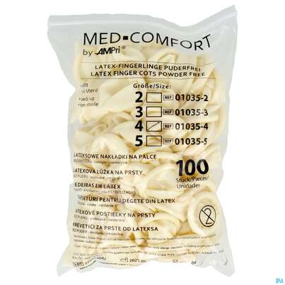 Sie sehen eine Packung Fingerlinge Kondom Gr 4 100st, Produktbild: 04 Fingerlinge Kondom Gr 4 100st, A-Nr.: 1512618 - 04