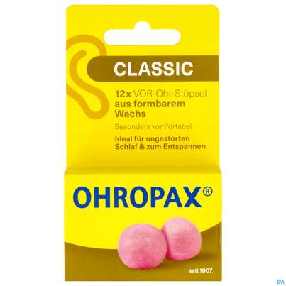 Ohrenschutz Ohropax/classic Ohrstoepsel Wachs Haengeverpackung Pohrc 12st, A-Nr.: 5955726 - 01