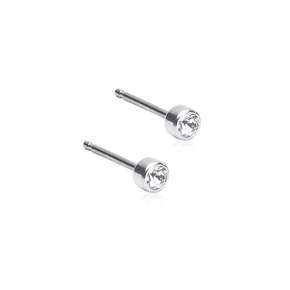 Blomdahl Ohrstecker Bezel Kristall 3mm, A-Nr.: 6019839 - 01