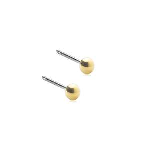 Blomdahl Ohrstecker Ball Gold Titan, A-Nr.: 6020038 - 01