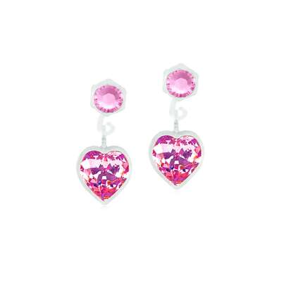 Blomdahl Ohrhänger Herz rose, A-Nr.: 6020015 - 01