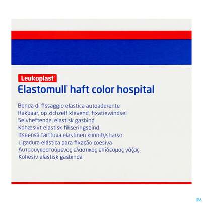 Sie sehen eine Packung Elastische Binden Elastomull/haft/color Blau 20mx 8cm 1st, Produktbild: 08 Elastische Binden Elastomull/haft/color Blau 20mx 8cm 1st, A-Nr.: 5450481 - 08