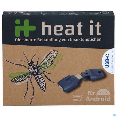 Sie sehen eine Packung Heat It Classic Usb-c Insektenstichbehandlung Hyperthermiegeraet Usb-c Inkl.iphone15 1st, Produktbild: 01 Heat It Classic Usb-c Insektenstichbehandlung Hyperthermiegeraet Usb-c Inkl.iphone15 1st, A-Nr.: 5613931 - 01