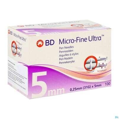 Injektionsspritzen U.zubeh. Insulin Bd Pen-nadel 5mm -tam 100st, A-Nr.: 4736933 - 02