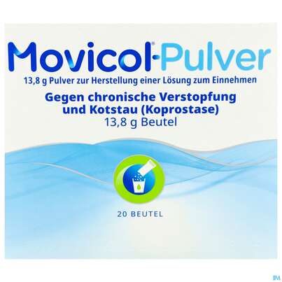 Sie sehen eine Packung Movicol Pulver Stick 20st, Produktbild: 01 Movicol Pulver Stick 20st, A-Nr.: 5525776 - 01