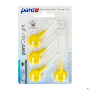 Paro 3star Grip Im Blister Xx-fine Gelb 2,6mm 4st, A-Nr.: 3323347 - 01