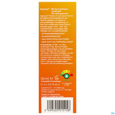 Sonnenprodukte Daylong Protect &amp; Care Multi-schutz Fluid Face Spf50+ 50ml, A-Nr.: 4580537 - 07