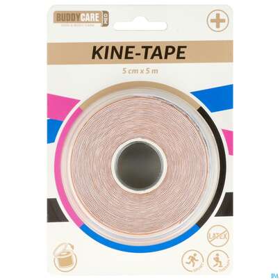 Tape Buddycare/med Kinesiologie Latexfrei 5cmx 5m Haut 1st, A-Nr.: 5845021 - 02