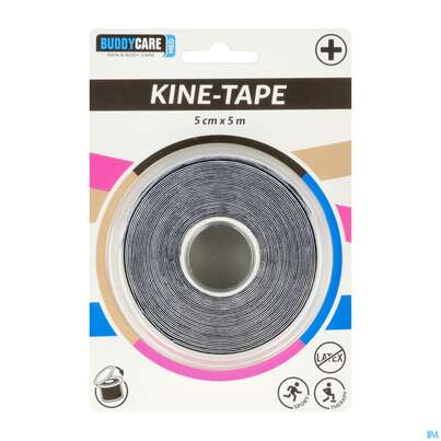 Sie sehen eine Packung Tape Buddycare/med Kinesiologie Latexfrei 5cmx 5m Schwarz 1st, Produktbild: 01 Tape Buddycare/med Kinesiologie Latexfrei 5cmx 5m Schwarz 1st, A-Nr.: 5845038 - 01