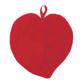 Wärmflasche Plüschbezug Herz, A-Nr.: 5399722 - 01