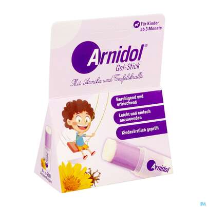 Sie sehen eine Packung Arnidol Gel Stick 15g, Produktbild: 02 Arnidol Gel Stick 15g, A-Nr.: 4593623 - 02
