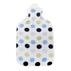 Wärmflasche Velourbezug Tupfen 2,0L, A-Nr.: 5476196 - 01