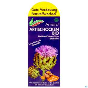 Artischocken Amaro Bitterkraeuter Bio Elixier Kraeuter Fruechte Alkoholfrei 330ml, A-Nr.: 3823699 - 01