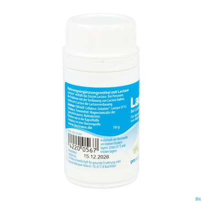 Lactrase Kapseln 1.500 Fcc -pro Natura 100st, A-Nr.: 4545506 - 06