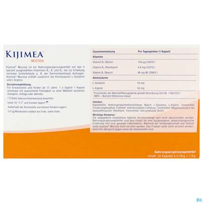 Sie sehen eine Packung Kijimea Kapseln Mucosa 30st, Produktbild: 03 Kijimea Kapseln Mucosa 30st, A-Nr.: 5925607 - 03