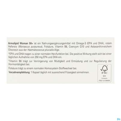 Armolipid Woman 50+ Softgel Kapseln 30st, A-Nr.: 5975456 - 08