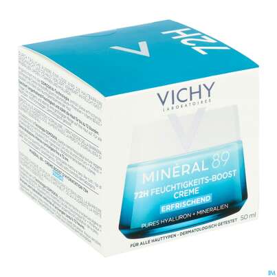 Sie sehen eine Packung Vichy Mineral 89 Creme Mit Duftstoffe 50ml, Produktbild: 02 Vichy Mineral 89 Creme Mit Duftstoffe 50ml, A-Nr.: 5670811 - 02