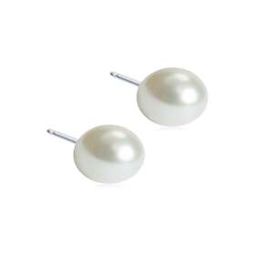 Blomdahl Ohrstecker Perle weiß 8mm, A-Nr.: 6020297 - 01