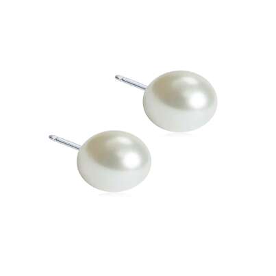 Blomdahl Ohrstecker Perle weiß 8mm, A-Nr.: 6020297 - 01