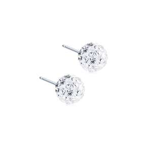 Blomdahl Ohrstecker Kristall Ball white 6mm, A-Nr.: 6036677 - 01