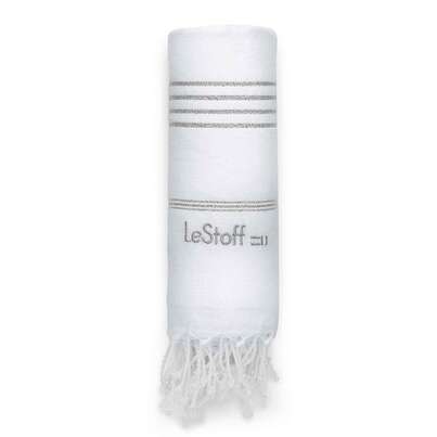 LeStoff Hamamtuch White-Silver, A-Nr.: 5839842 - 01