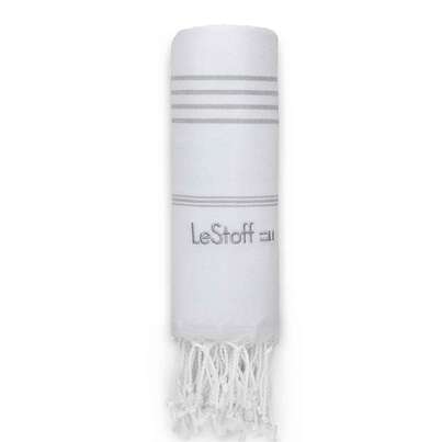 LeStoff Hamamtuch White-Grey, A-Nr.: 5839871 - 01