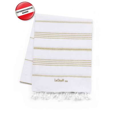 LeStoff Hamamtuch White-Gold, A-Nr.: 5839836 - 02