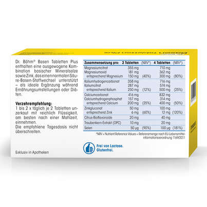 Dr. Böhm Basen Tabletten Plus, A-Nr.: 2635197 - 06