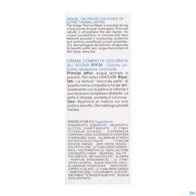 Uriage Hydro-aktiv Getoente Kompaktcreme Spf30 10g, A-Nr.: 5618360 - 06