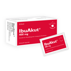 IbuAkut® lindert Schmerzen, Entzündungen und Fieber, A-Nr.: 6058874 - 01