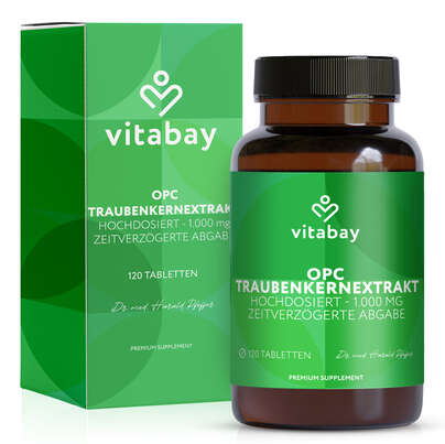 Vitabay OPC Traubenkernextrakt Hochdosiert - 1000 MG, A-Nr.: 6049266 - 01