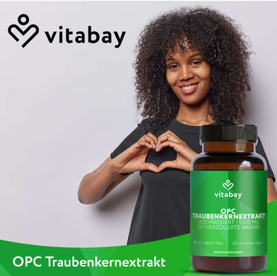 Vitabay OPC Traubenkernextrakt Hochdosiert - 1000 MG, A-Nr.: 6049266 - 02