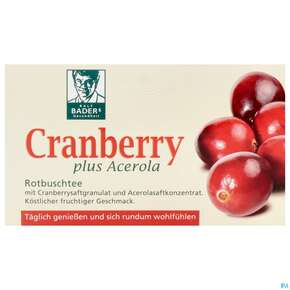 Baders Cranberry Acerola Tee Beutel 20st, A-Nr.: 3815197 - 01