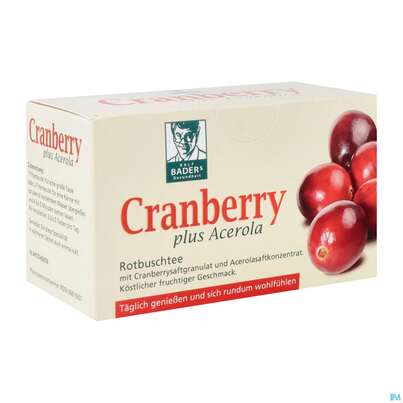 Baders Cranberry Acerola Tee Beutel 20st, A-Nr.: 3815197 - 02