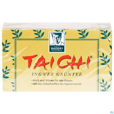 Baders Tai Chi Ingwer Gruentee Beutel 20st, A-Nr.: 3386388 - 01
